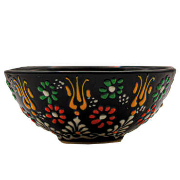 13 Cm Handmade Embossed Soup Bowl