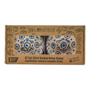 13 Cm İkili Nazar Kase Seti 