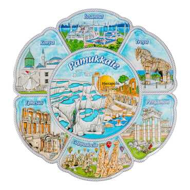 15 Cm Pamukkale Polyester Plate - 1