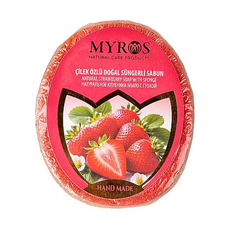 135 Gr Çilek Özlü Süngerli Sabun - 1