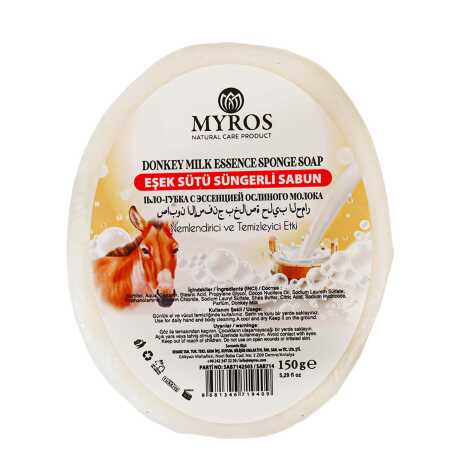 150 Gr Eşek Sütü Özlü Süngerli Sabun - 1