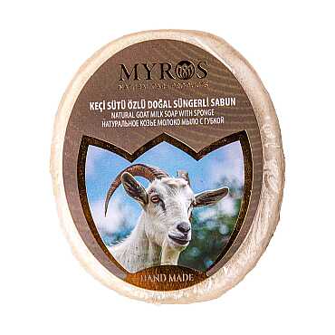 135 Gr Keçi Sütü Özlü Süngerli Sabun - Myros