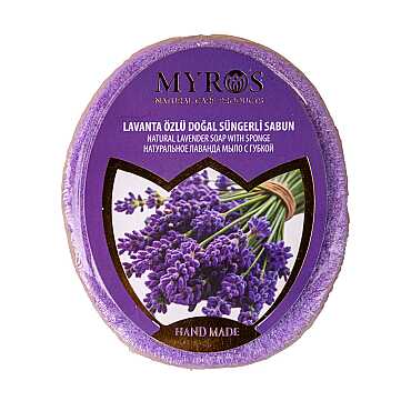 150 Gr Lavender Infused Sponge Soap - Myros