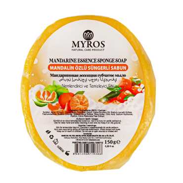 150 Gr Mandalina Özlü Süngerli Sabun - Myros