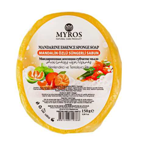150 Gr Mandalina Özlü Süngerli Sabun - 1