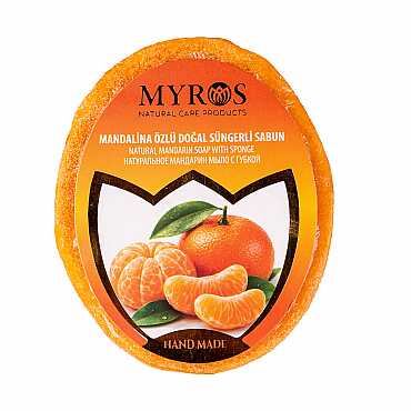 135 Gr Mandalina Özlü Süngerli Sabun - Myros