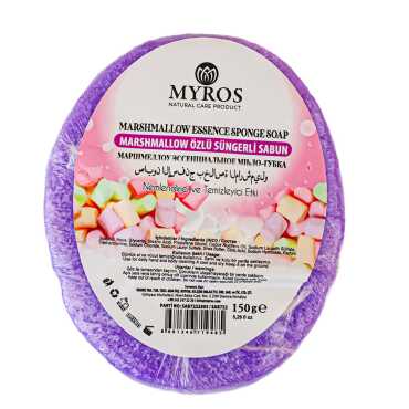 150 Gr Marshmallow Esanslı Süngerli Sabun - Myros