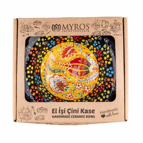 16 CM KUTULU ÖZEL KABARTMA PAPATYA KASE - 1