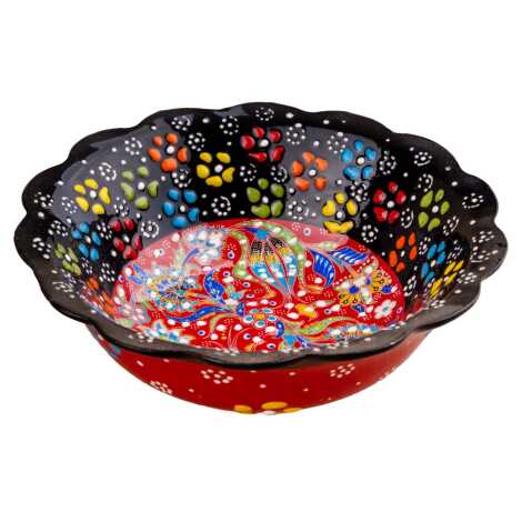 16 CM KUTULU ÖZEL KABARTMA PAPATYA KASE - 3