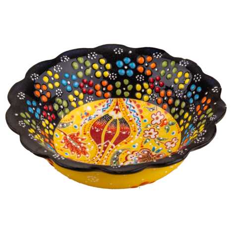 16 CM KUTULU ÖZEL KABARTMA PAPATYA KASE - 5