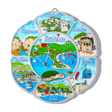 20 cm Fethiye Polyester Plate - Myros