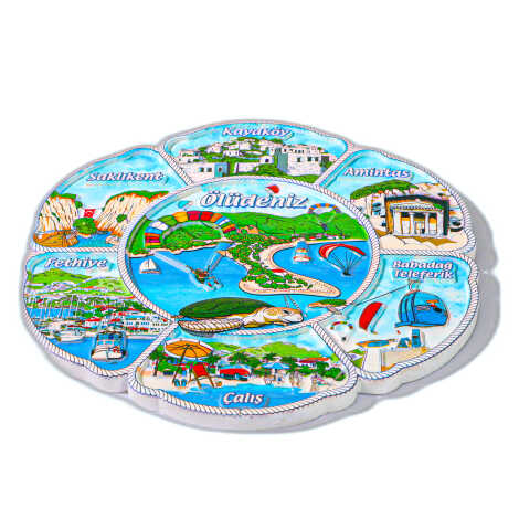20 cm Fethiye Polyester Plate - 2