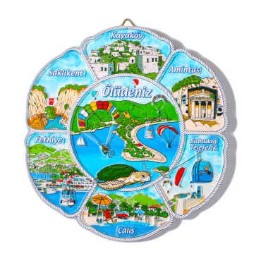 20 cm Fethiye Polyester Plate