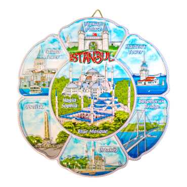 20 Cm Istanbul Decorative Polyester Plate - Myros