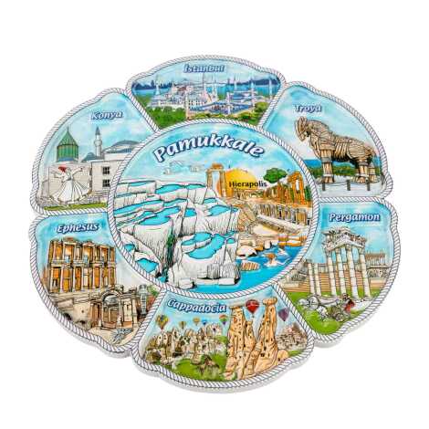 20 Cm Pamukkale Polyester Plate - 2