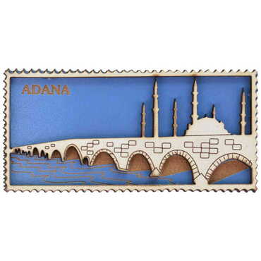 Toptan Adana Temalı Myros Ahşap Magnet - 10