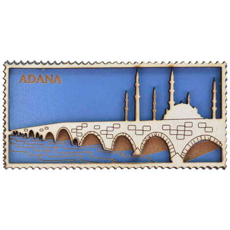 Toptan Adana Temalı Myros Ahşap Magnet - 10