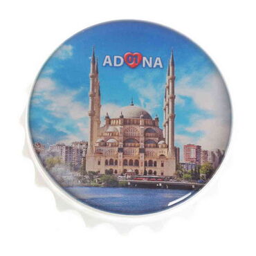 Toptan Adana Temalı Myros Beyaz Kapak Açacak Magnet 63x15 mm - 3