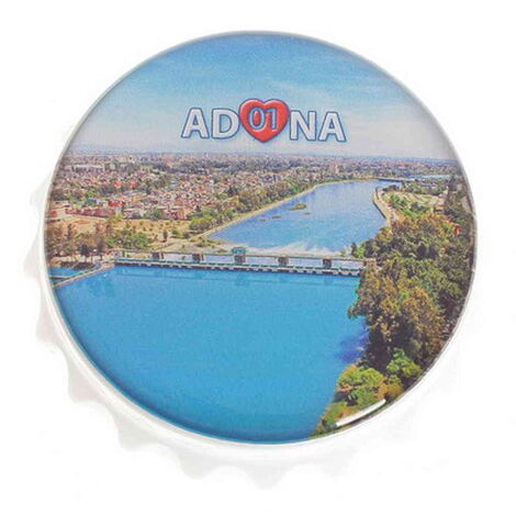 Toptan Adana Temalı Myros Beyaz Kapak Açacak Magnet 63x15 mm - 5