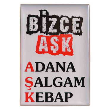 Toptan Adana Temalı Myros Dikdörtgen Magnet 80x55 mm - Thumbnail