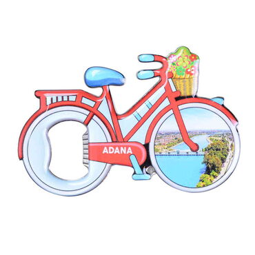Toptan Adana Temalı Myros Metal Bisiklet Açacak Magnet 100x65 mm - 4