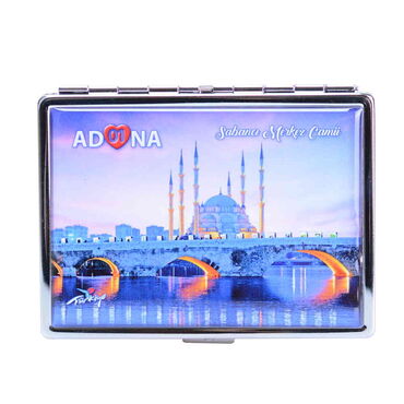 Toptan Adana Temalı Myros Metal Büyük Sigara Tabakası 103x80x11 mm - 3