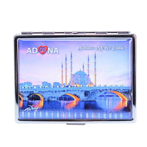 Toptan Adana Temalı Myros Metal Büyük Sigara Tabakası 103x80x11 mm - 3