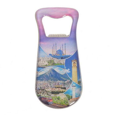 Toptan Adana Temalı Myros Metal Damla Açacak Magnet 95x42 mm - Myros