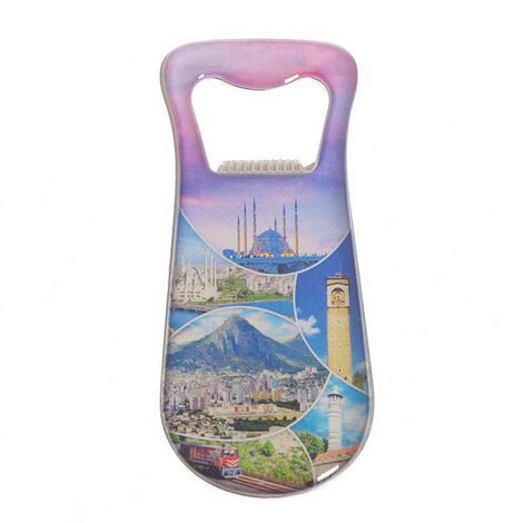 Toptan Adana Temalı Myros Metal Damla Açacak Magnet 95x42 mm - 3