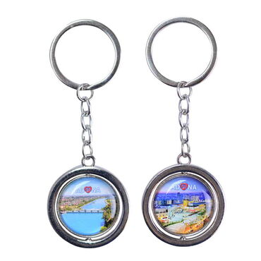 Adana Themed Metal Spinner Keychain 38x100 mm