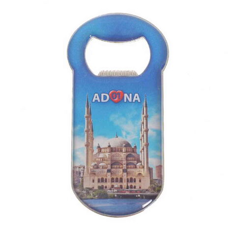 Toptan Adana Temalı Myros Metal Klasik Açacak Magnet 90x45 mm