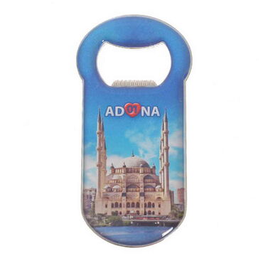 Toptan Adana Temalı Myros Metal Klasik Açacak Magnet 90x45 mm - Myros