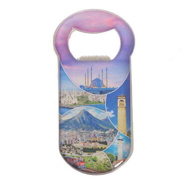 Toptan Adana Temalı Myros Metal Klasik Açacak Magnet 90x45 mm - 3