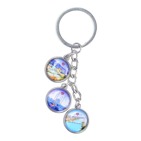 Toptan Adana Temalı Myros 3'lü Salkim Anahtarlik 40*90 Mm - 2