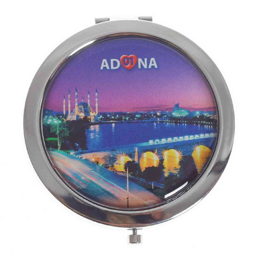 Toptan Adana Temalı Myros Metal Yuvarlak Ayna 70x11 Mm