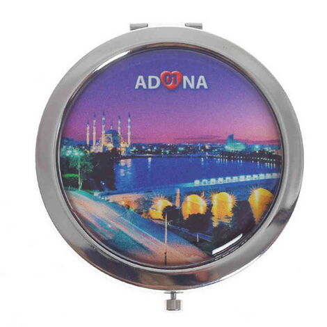Toptan Adana Temalı Myros Metal Yuvarlak Ayna 70x11 mm - 3