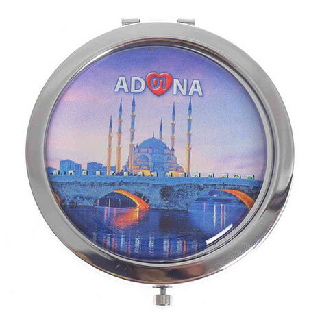 Toptan Adana Temalı Myros Metal Yuvarlak Ayna 70x11 mm - 4