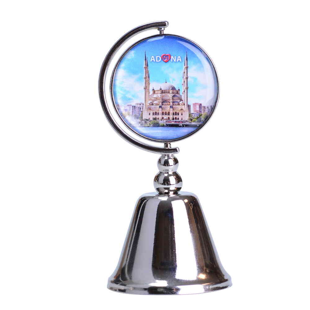 Toptan Adana Temalı Myros Metal Yuvarlak Çan 44x90 Mm