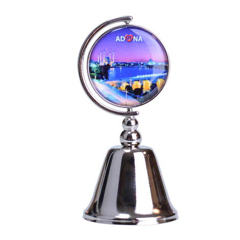 Toptan Adana Temalı Myros Metal Yuvarlak Çan 44x90 mm - 5