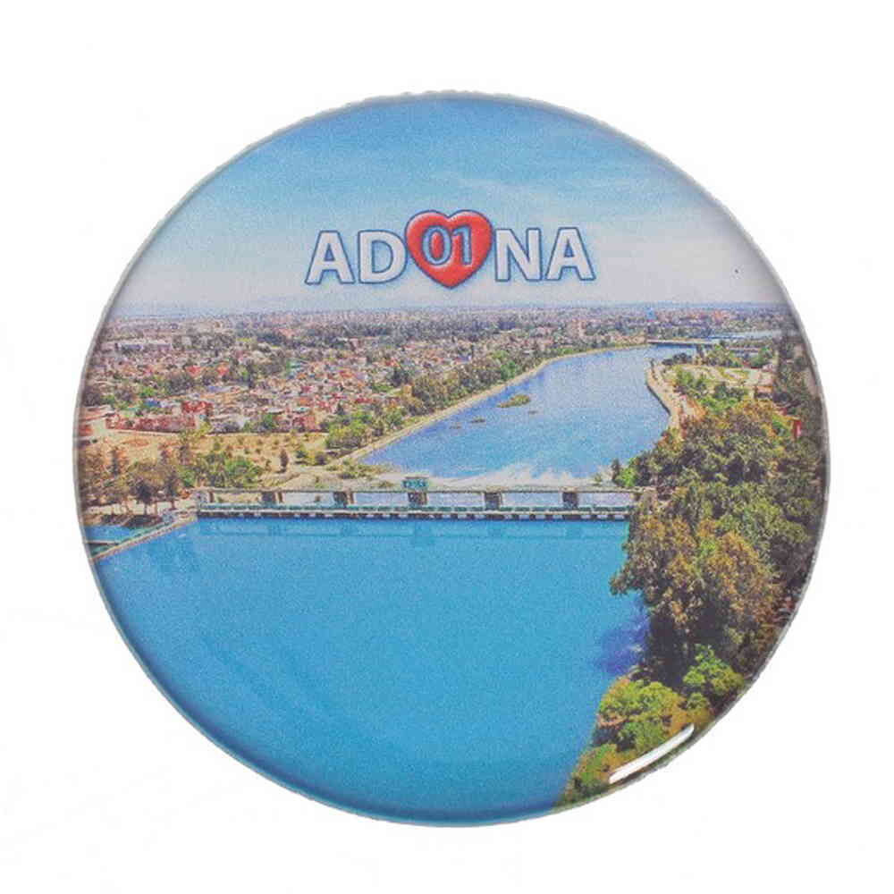 Toptan Adana Temalı Myros Yuvarlak Magnet 67 Mm
