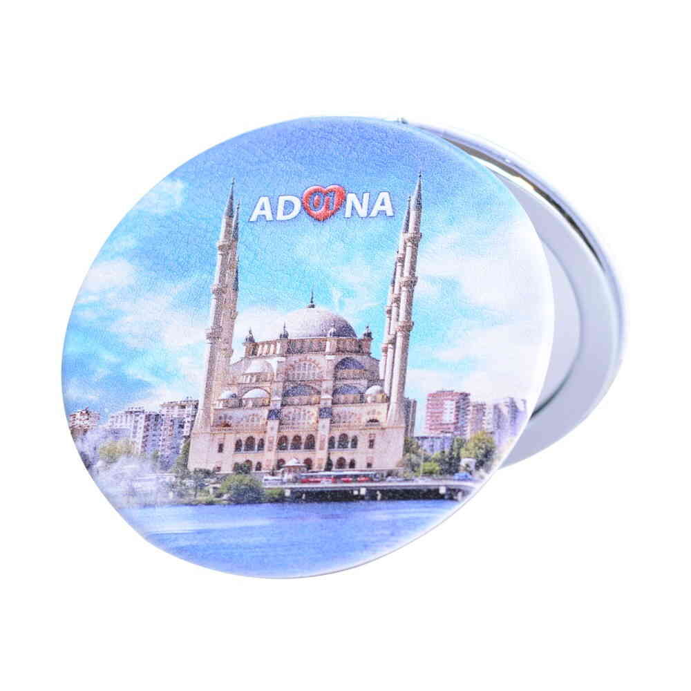 Toptan Adana Temalı Myros Yuvarlak Özelleştirilmiş Pu Ayna 72x11 Mm