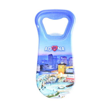 Adana Themed Customised Uv Printed  Plastic Base Plastic Base Bottle Opener 95x43 mm