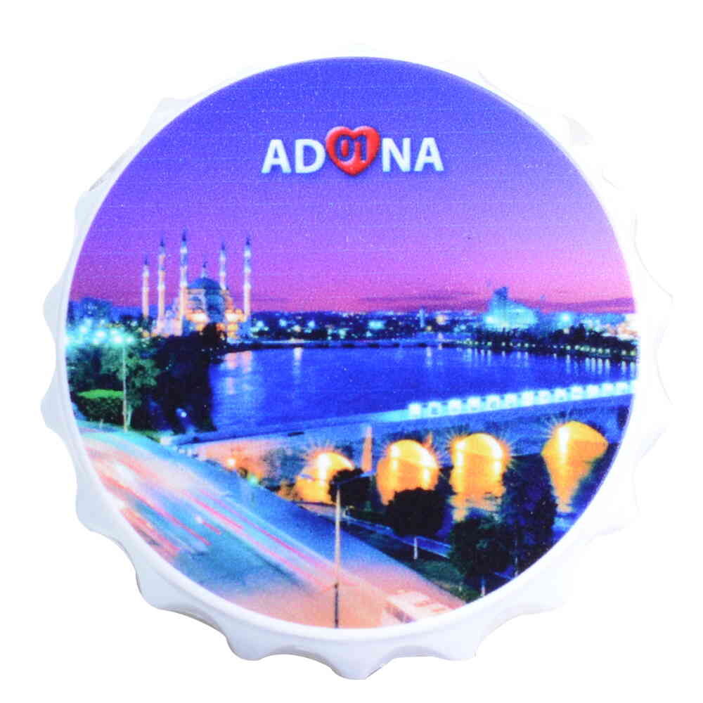 Toptan Adana Temalı Uv Baskılı Kapak Açacak Magnet 63x15 Mm