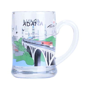 Myros - Adana Themed Customised Glass Beer Mug