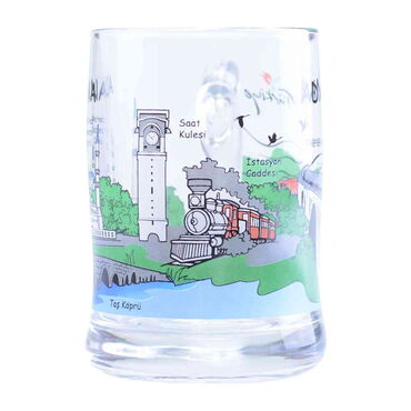 Adana Themed Customised Glass Beer Mug - Thumbnail