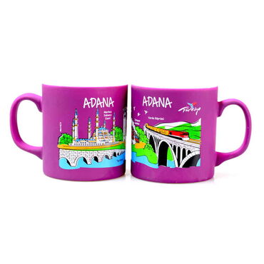 Adana Themed Customised Serigraphy Printed Ceramic Mug 82x90 mm - Thumbnail