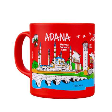 Adana Themed Customised Serigraphy Printed Ceramic Mug 82x90 mm - 6