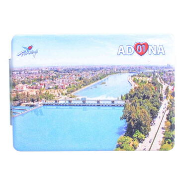 Myros - Adana Themed Customised Uv Printed Rectangle Compact Mirror 85x62x11 mm