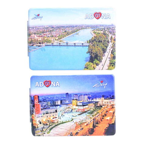 Adana Themed Customised Uv Printed Rectangle Compact Mirror 85x62x11 mm - 3