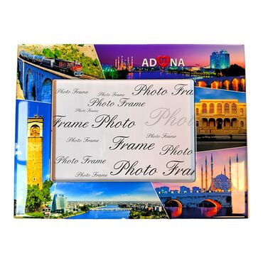 Myros - Adana Themed Epoxy Photo Frame Travel Souvenir 13x18 Cm